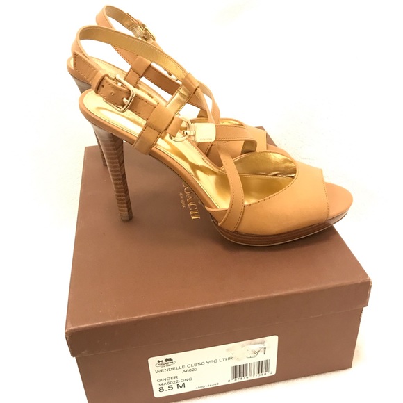 Coach Wendelle Classic Leather Heel Sz 8.5 - Picture 13 of 13